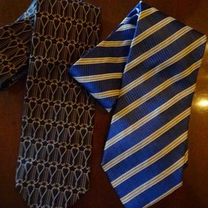 Gucci, Valentino Silk Mens Ties Like New Ties